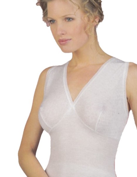 Canotta donna misto lana spalla larga forma seno Gicipi 41