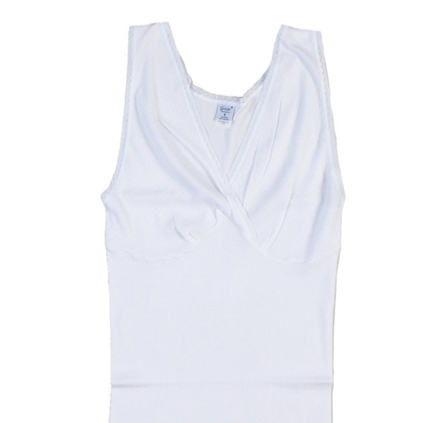 Canotta donna spalla larga costina forma seno Gicipi 110 tg 8