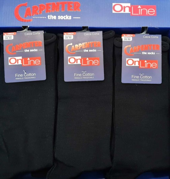 Calzino corto uomo smollato in cotone elasticizzato Carpenter 0176 ( 1 paio)