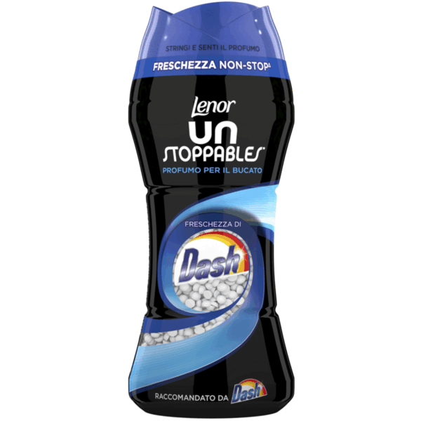 LENOR UNSTOPPABLES PROFUMO PER IL BUCATO PERLE PROFUMATE FRESCHEZZA DASH 210 GR.