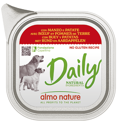 ALMO NATURE DAILY DOGS: MANZO E PATATE 100 GR.