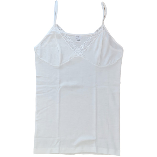 Canotta donna misto lana spallina stretta forma seno Gicipi 424