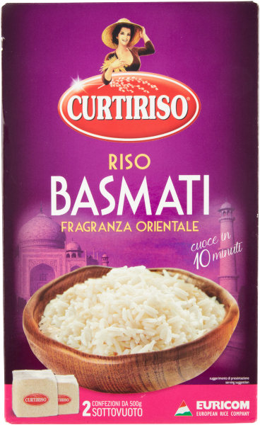 CURTIRISO RISO BASMATI FRAGRANZA ORIENTALE 2x500 GR.
