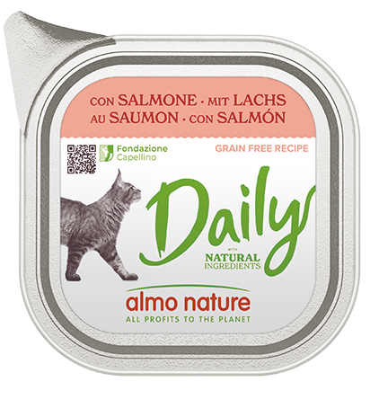 ALMO NATURE DAILY CATS: SALMONE 100 GR.