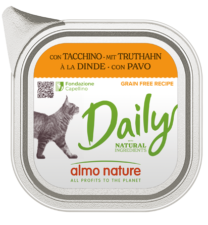 ALMO NATURE DAILY CATS: TACCHINO 100 GR.