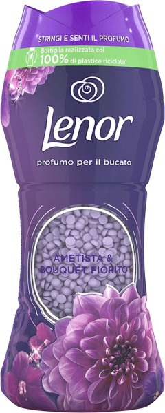 LENOR PROFUMO PER IL BUCATO PERLE PROFUMATE ALL'AMETISTA & BOUQUET FLOREALE 210 GR.
