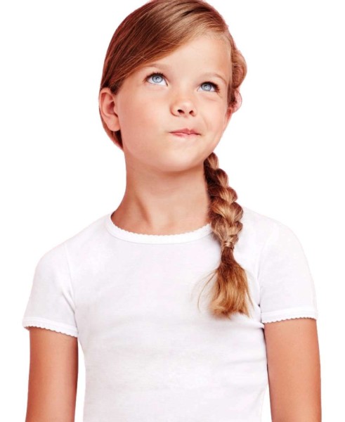 MAGLIA BIMBA MANICA CORTA PROFILO SMERLATO ELLEPI 4290 12-16 ANNI