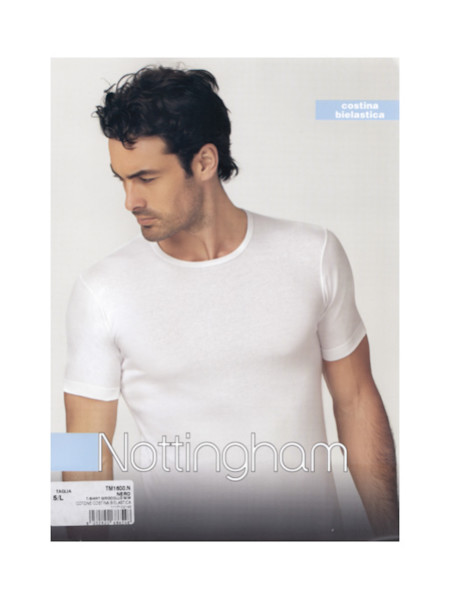 MAGLIA MANICA CORTA UOMO NOTTINGHAM TM1600 NERO