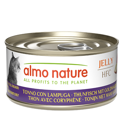 ALMO NATURE HFC JELLY CATS: TONNO E LAMPUGA 70 GR.
