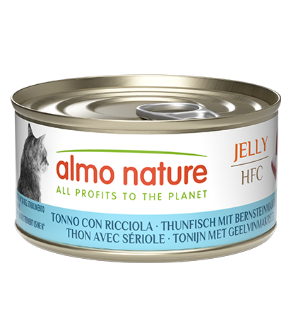 ALMO NATURE HFC JELLY CATS: TONNO E RICCIOLA 70 GR.