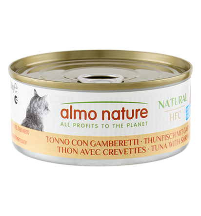 ALMO NATURE HFC NATURAL CATS: TONNO E GAMBERETTI 150 GR.