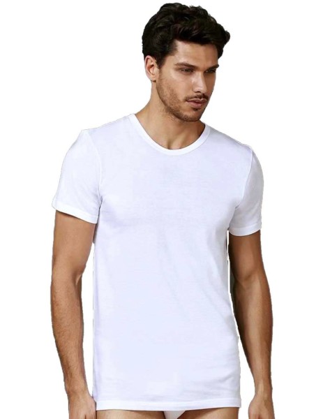 T-SHIRT UOMO GIROCOLLO IN PURO COTONE OLTREMARE 533