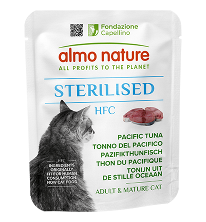ALMO NATURE HFC STERILISED CATS: TONNO DEL PACIFICO 50 GR.