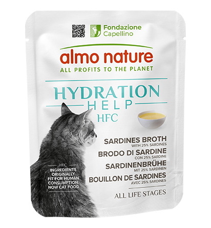 ALMO NATURE HFC HYDRATION HELP: BRODO DI SARDINE CON SARDINE 50 GR.