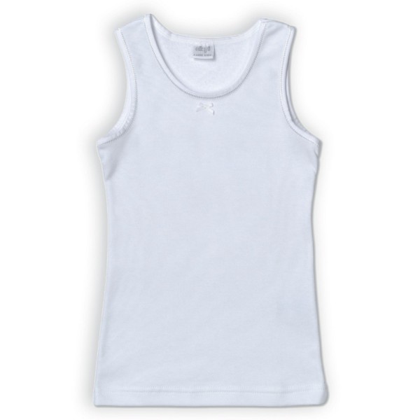 CANOTTA BAMBINA SPALLA LARGA COTONE GARZATO ELLEPI 8221 2-10 ANNI