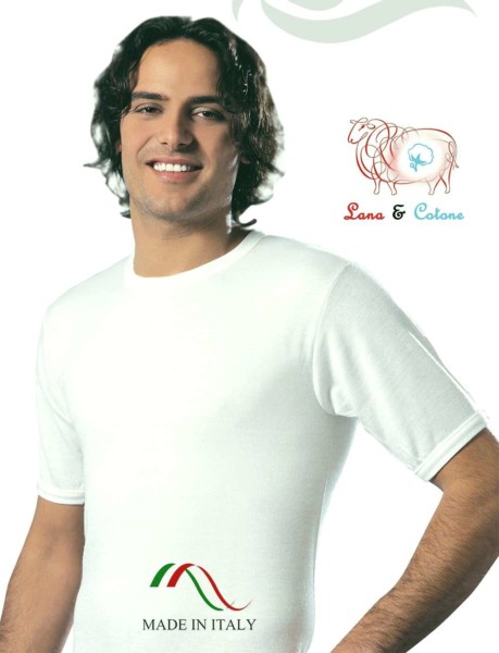 MAGLIA GIROCOLLO LANA COTONE UOMO LEABLE 90 Tg.4/8