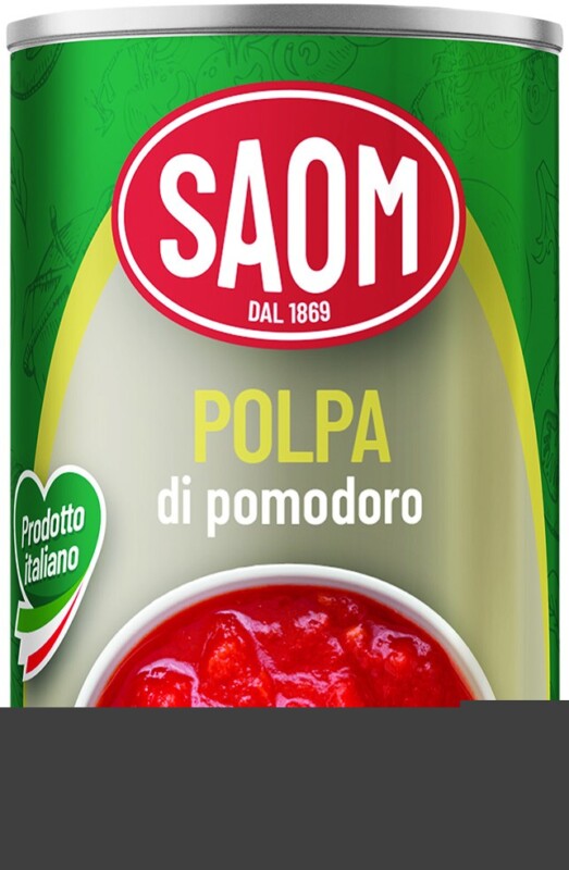 SAOM POLPA DI POMODORI ITALIANI 400 GR.