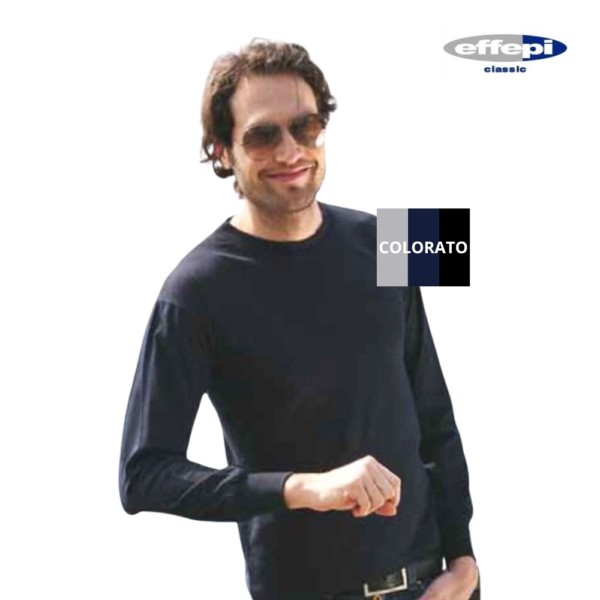 MAGLIA MANICA LUNGA UOMO EFFEPI 876 COLORATA