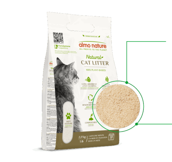 ALMO NATURE ALMO NATURE LETTIERA GATTO 100% PLANT-BASED: SOFT TEXTURE 2,27 KG