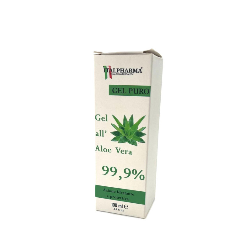 ITALPHARMA GEL PURO ALL'ALOE VERA AZIONE IDRATANTE E PROTETTIVA 100 ML.