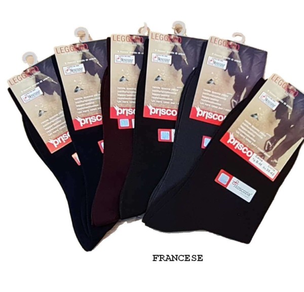 Calzino corto uomo in cotone fine elasticizzato Prisco Leggero