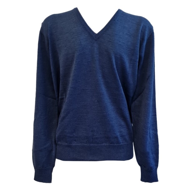 MAGLIA UOMO SCOLLO V MISTO LANA MERINO MV MS60