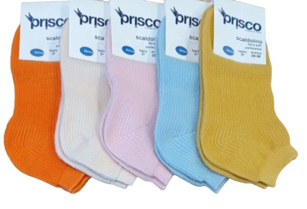 Calzino corto donna in calda fibra soft Prisco Scaldolino