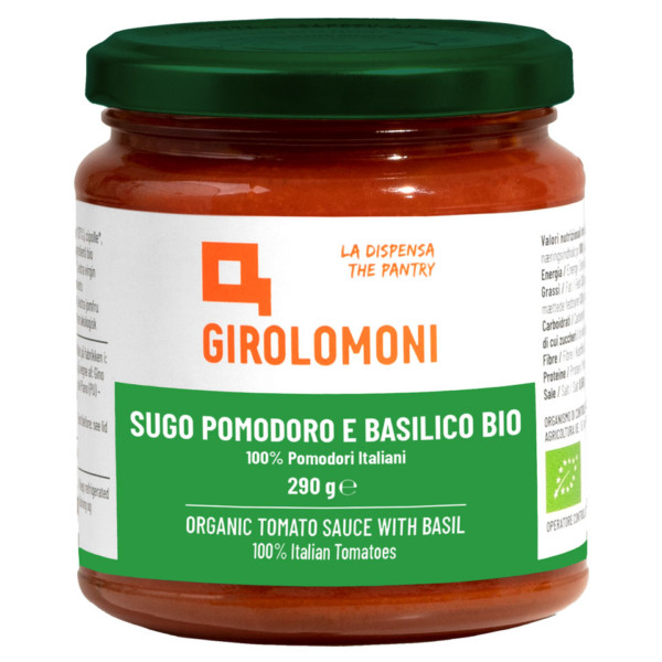 GIROLOMONI SUGO DI POMODORO AL BASILICO BIO 290 GR