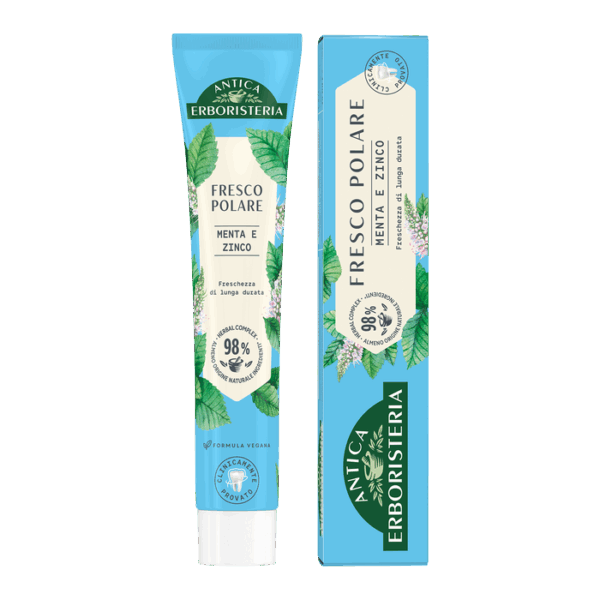 ANTICA ERBORISTERIA DENTIFRICIO FRESCO POLARE CON MENTA E ZINCO 75 ML.