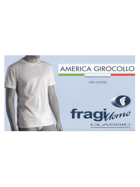 MAGLIA INTIMA UOMO FRAGI AMERICA GIROCOLLO