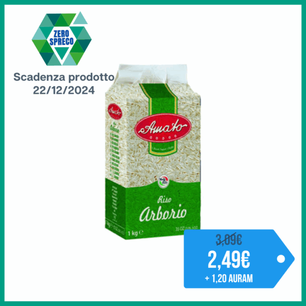 AMATO I BUONI SAPORI RISO ARBORIO 1 KG.