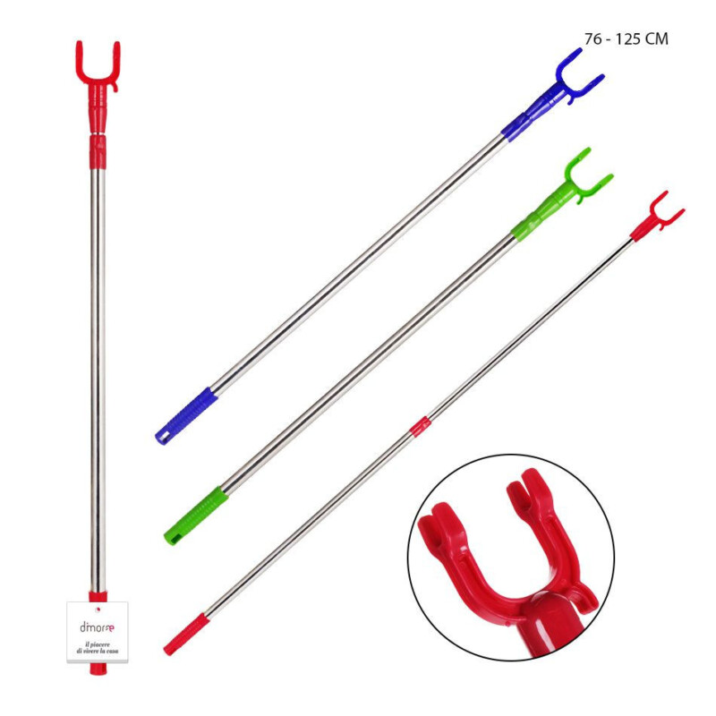 BASTONE PRENDIABITI IN ACCIAIO 125 CM