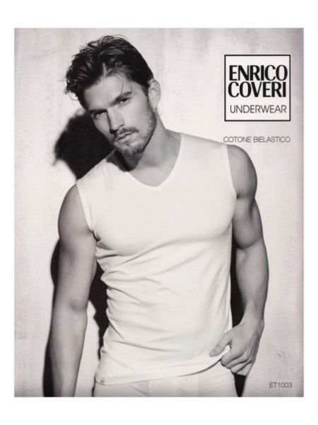 SMANICATO IN COTONE BIELASTICO UOMO COVERI ET1003