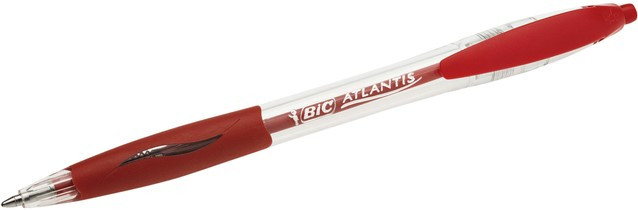 BIC ATLANTIS PENNA A SFERA CON MECCANISMO A SCATTO CLASSIC 1MM ROSSA