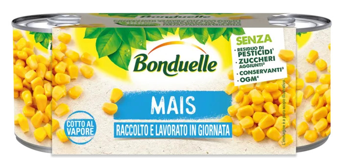 BONDUELLE MAIS COTTO AL VAPORE IN LATTA 2x200 GR.