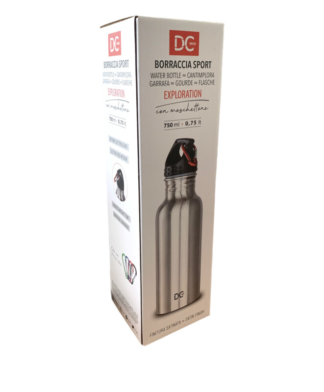 BORRACCIA EXPLORATION CON MOSCHETTONE DA 750 ML.
