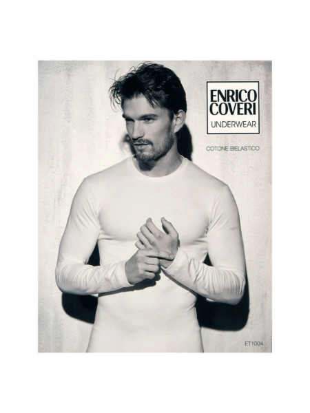 MAGLIA IN COTONE BIELASTICO MANICA LUNGA UOMO COVERI ET1004