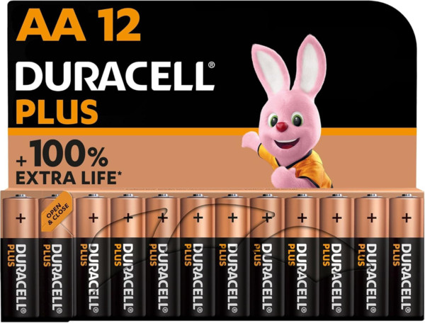 DURACELL PILE PLUS AA 12 PEZZI