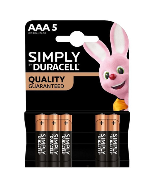 DURACELL PILE SIMPLY AAA X 5