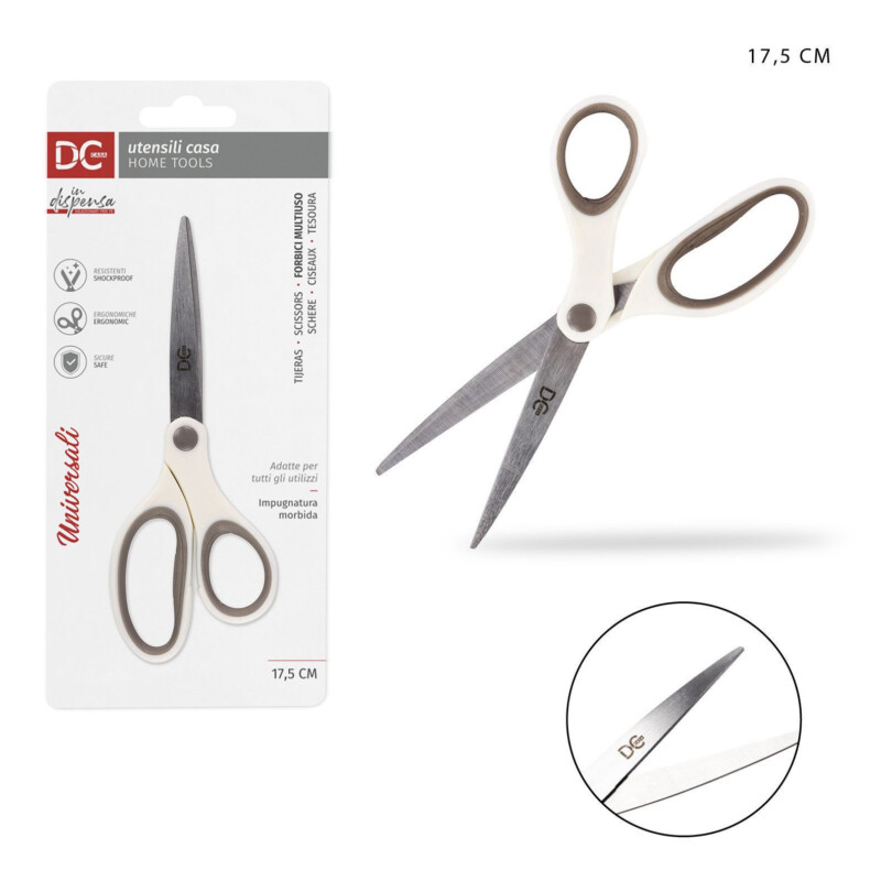 FORBICI MULTIUSO BICOLOR 17.5CM