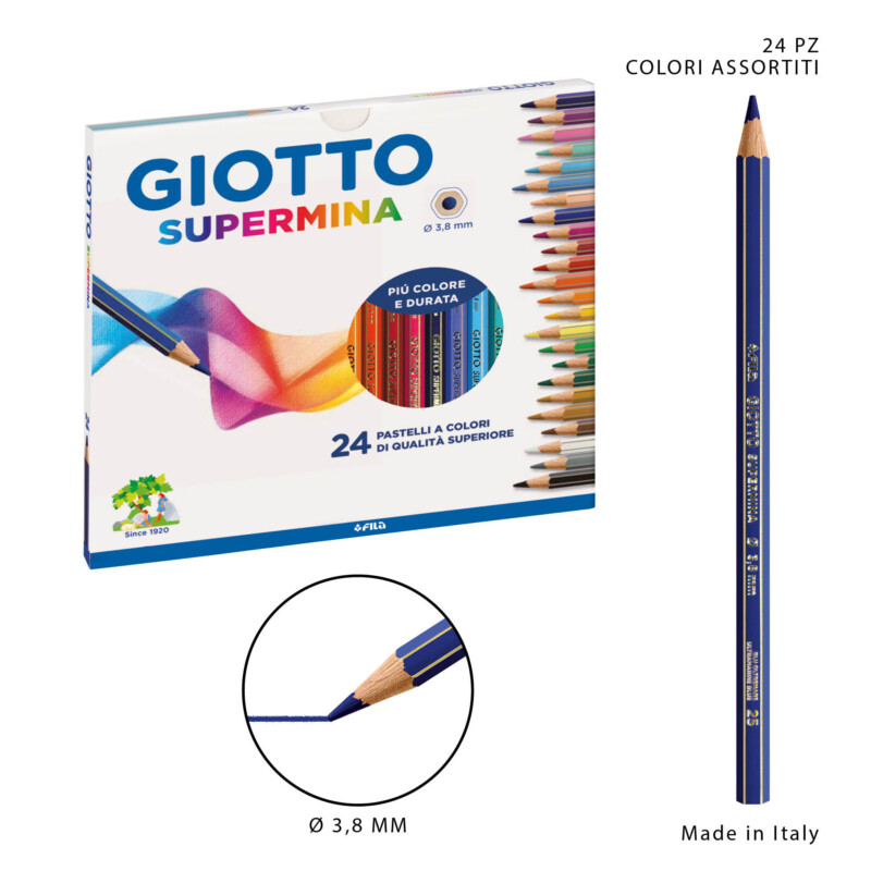GIOTTO PASTELLI SUPERMINA 24PZ