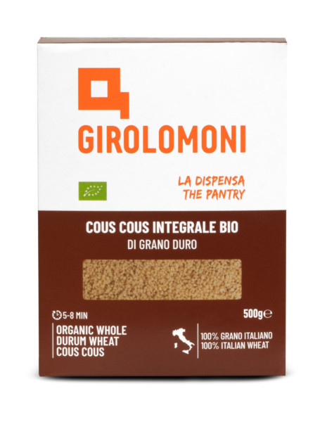 GIROLOMONI COUS COUS INTEGRALE DI GRANO DURO BIO 500 GR
