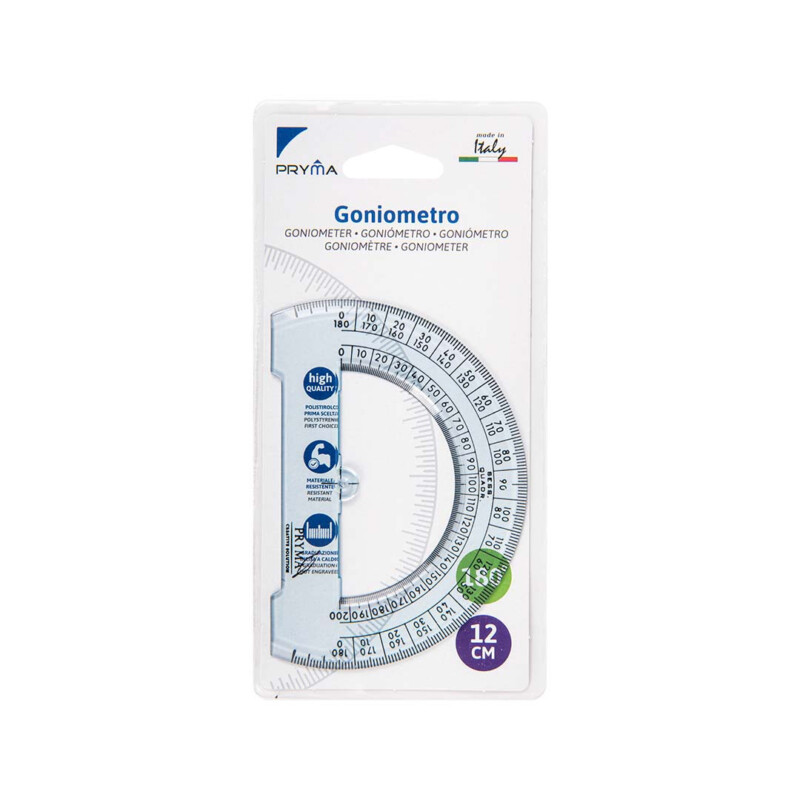 GONIOMETRO 180° 12CM