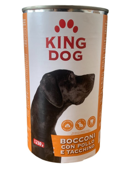 KING DOG BOCCONI CON POLLO E TACCHINO 1230 GR.