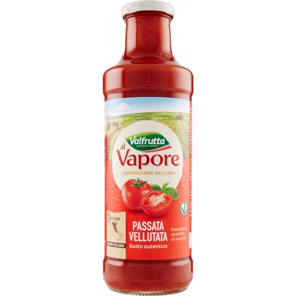 VALFRUTTA AL VAPORE PASSATA DI POMODORO VELLUTATA GUSTO AUTENTICO 700 GR.