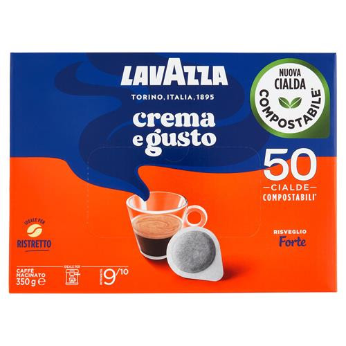 LAVAZZA CREMA E GUSTO 50 CIALDE RISVEGLIO FORTE 350 GR.