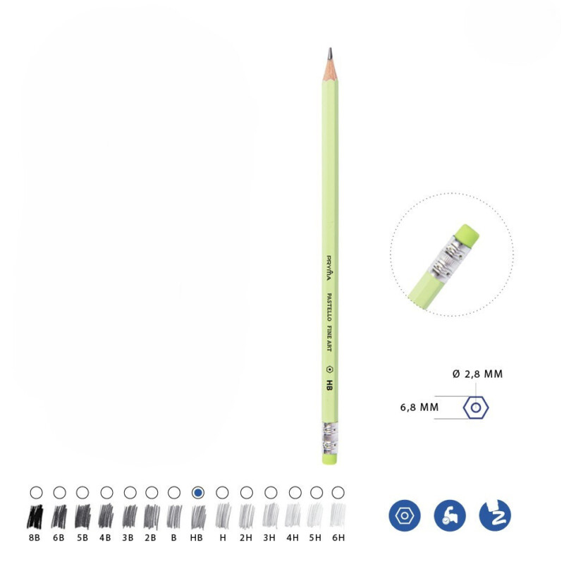 MATITA GRAFITE HB - PASTELLO