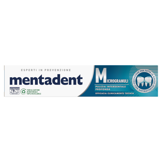 MENTADENT DENTIFRICIO MICROGRANULI PULIZIA INTERDENTALE PROFONDA 75 ML.