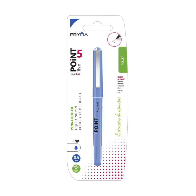 PENNA ROLLER POINT 5 0.5MM BLU