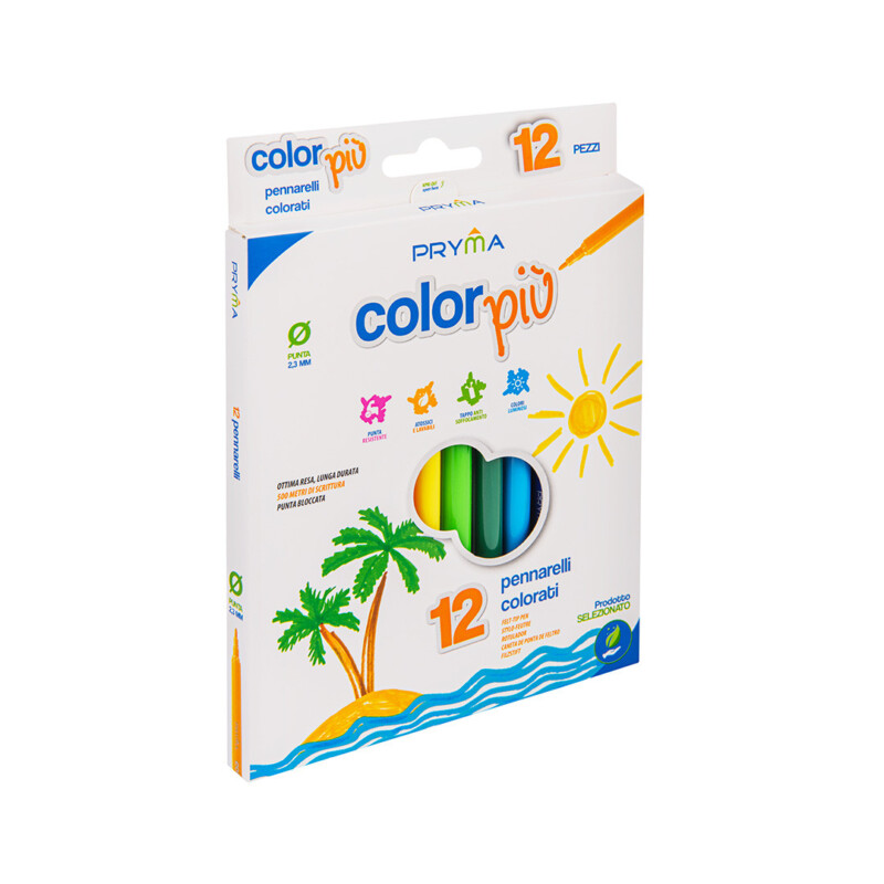 PENNARELLI COLORATI COLORPIU 12PZ